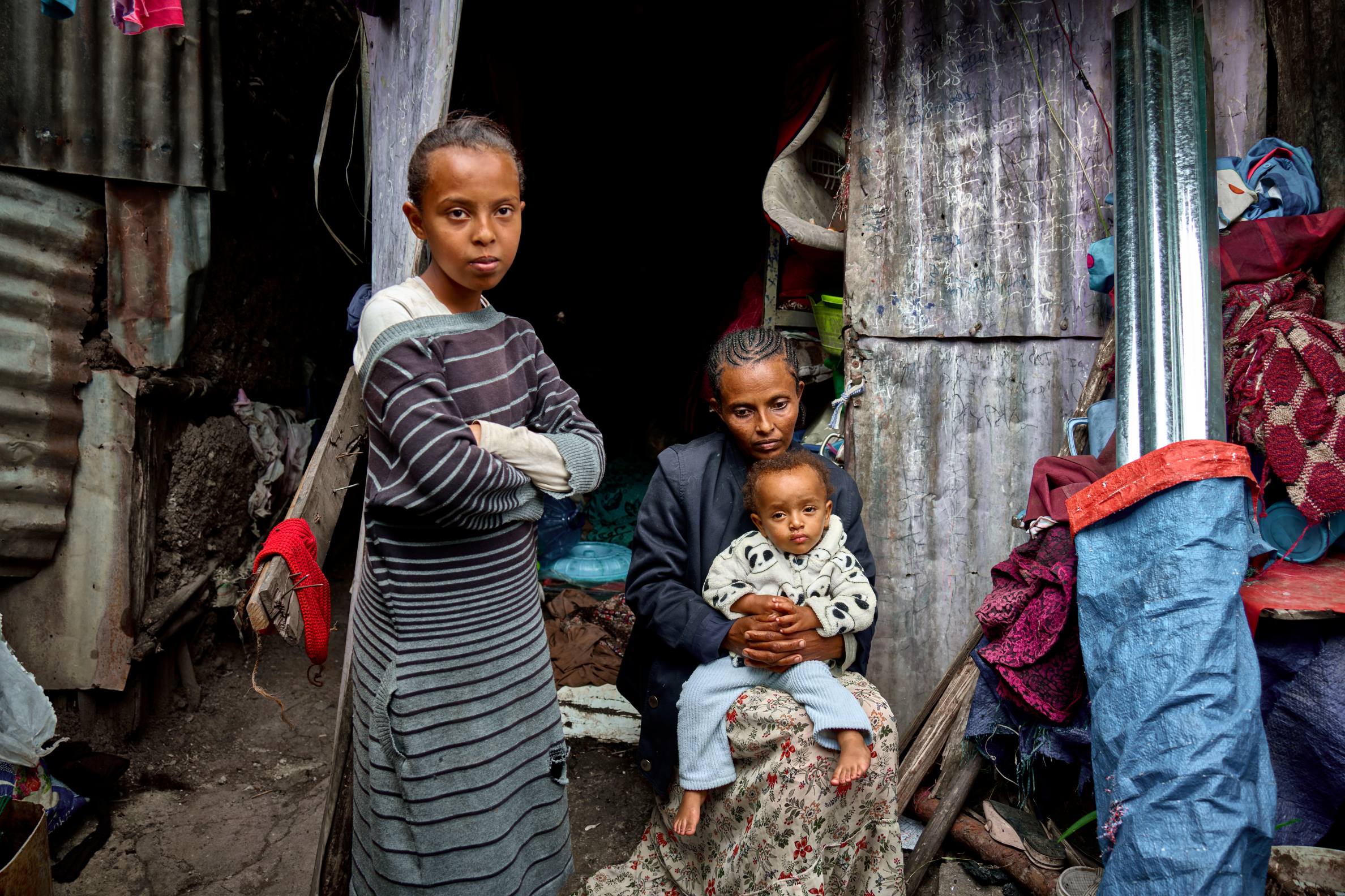 Soliyana caring for her family